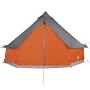 Familienzelt Tipi 12 Personen wasserdicht grau orange von vidaXL, Zelte - Ref: Foro24-94593, Preis: 267,42 €, Rabatt: %