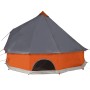 Familienzelt Tipi 12 Personen wasserdicht grau orange von vidaXL, Zelte - Ref: Foro24-94593, Preis: 272,75 €, Rabatt: %