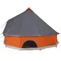 Family tent tipi 12 people waterproof gray orange by vidaXL, tents - Ref: Foro24-94593, Price: 267,42 €, Discount: %