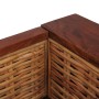 3-Sitzer-Sofa mit braunen Naturrattankissen von vidaXL, Sofas - Ref: Foro24-283080, Preis: 636,44 €, Rabatt: %
