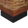 3-seater sofa with brown natural rattan cushions by vidaXL, Sofas - Ref: Foro24-283080, Price: 587,61 €, Discount: %