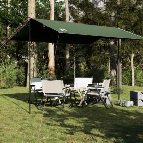 Lona de camping impermeable verde 360x294 cm de vidaXL, Tiendas de campaña - Ref: Foro24-94655, Precio: 31,45 €, Descuento: %