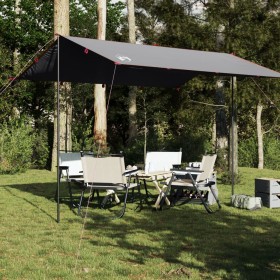 Graue und orangefarbene wasserdichte Campingplane 360 x 294 cm von vidaXL, Zelte - Ref: Foro24-94657, Preis: 32,54 €, Rabatt: %