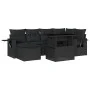 7-piece garden sofa set with black synthetic rattan cushions by vidaXL, Garden sets - Ref: Foro24-3268045, Price: 497,42 €, D...