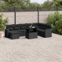8-piece garden sofa set and black synthetic rattan cushions by vidaXL, Garden sets - Ref: Foro24-3267465, Price: 589,17 €, Di...