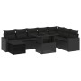 8-piece garden sofa set and black synthetic rattan cushions by vidaXL, Garden sets - Ref: Foro24-3267465, Price: 589,17 €, Di...