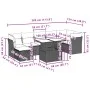 8-piece garden sofa set and black synthetic rattan cushions by vidaXL, Garden sets - Ref: Foro24-3274665, Price: 553,67 €, Di...