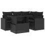 5-piece garden furniture set and black synthetic rattan cushions by vidaXL, Garden sets - Ref: Foro24-3267245, Price: 395,98 ...