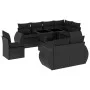 8-piece garden sofa set and black synthetic rattan cushions by vidaXL, Garden sets - Ref: Foro24-3268665, Price: 789,73 €, Di...