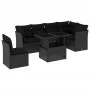 7-piece garden sofa set with black synthetic rattan cushions by vidaXL, Garden sets - Ref: Foro24-3266615, Price: 505,18 €, D...