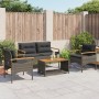 4-piece garden sofa set and gray synthetic rattan cushions by vidaXL, Garden sets - Ref: Foro24-368399, Price: 347,86 €, Disc...
