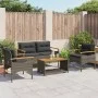 4-piece garden sofa set and gray synthetic rattan cushions by vidaXL, Garden sets - Ref: Foro24-368399, Price: 338,61 €, Disc...