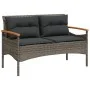 4-piece garden sofa set and gray synthetic rattan cushions by vidaXL, Garden sets - Ref: Foro24-368399, Price: 338,61 €, Disc...