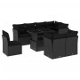 8-piece garden sofa set and black synthetic rattan cushions by vidaXL, Garden sets - Ref: Foro24-3266725, Price: 632,67 €, Di...