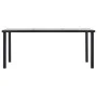 Black and concrete gray MDF dining table 180x90x75 cm by vidaXL, Kitchen and dining tables - Ref: Foro24-281860, Price: 178,4...