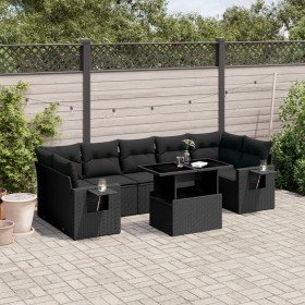 8-piece garden sofa set and black synthetic rattan cushions by vidaXL, Garden sets - Ref: Foro24-3267775, Price: 578,05 €, Di...
