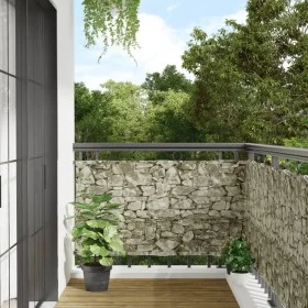 Garden privacy screen PVC gray stone look 1000x75cm by vidaXL, fence panels - Ref: Foro24-4005426, Price: 46,21 €, Discount: %