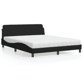Bett mit schwarzer Stoffmatratze 160x200 cm von vidaXL, Betten und Lattenroste - Ref: Foro24-3208426, Preis: 373,06 €, Rabatt: %