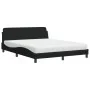 Bed with black fabric mattress 160x200 cm by vidaXL, Beds and slatted bases - Ref: Foro24-3208426, Price: 373,06 €, Discount: %
