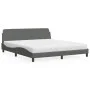 Bed with dark gray fabric mattress 180x200 cm by vidaXL, Beds and slatted bases - Ref: Foro24-3208445, Price: 398,95 €, Disco...
