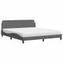 Bed with dark gray fabric mattress 180x200 cm by vidaXL, Beds and slatted bases - Ref: Foro24-3208445, Price: 398,95 €, Disco...