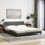 Bed with dark gray fabric mattress 180x200 cm by vidaXL, Beds and slatted bases - Ref: Foro24-3208445, Price: 398,95 €, Disco...