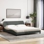 Cama con colchón de tela gris oscuro 180x200 cm de vidaXL, Camas y somieres - Ref: Foro24-3208445, Precio: 405,43 €