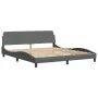 Bed with dark gray fabric mattress 180x200 cm by vidaXL, Beds and slatted bases - Ref: Foro24-3208445, Price: 398,95 €, Disco...