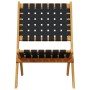 Folding garden chairs with table 2 pcs black solid wood by vidaXL, Garden chairs - Ref: Foro24-3214219, Price: 146,45 €, Disc...