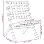Sillas de jardín plegables con mesa 2 uds madera maciza negra de vidaXL, Sillas de jardín - Ref: Foro24-3214219, Precio: 143,...