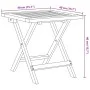 Sillas de jardín plegables con mesa 2 uds madera maciza negra de vidaXL, Sillas de jardín - Ref: Foro24-3214219, Precio: 143,...