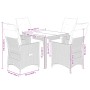 5-piece garden furniture set with black synthetic rattan cushions by vidaXL, Garden sets - Ref: Foro24-3276856, Price: 557,41...