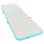 Inflatable gymnastics mat and pump 600x100x10 cm PVC green by vidaXL, Pilates and yoga mats - Ref: Foro24-91923, Price: 171,9...