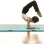 Inflatable gymnastics mat and pump 600x100x10 cm PVC green by vidaXL, Pilates and yoga mats - Ref: Foro24-91923, Price: 171,9...