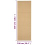 Alfombra de sisal natural 100x300 cm de vidaXL, Alfombras - Ref: Foro24-136314, Precio: 177,94 €, Descuento: %