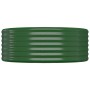 Green powder coated steel flower bed planter 100x100x36 cm by vidaXL, Pots and planters - Ref: Foro24-318983, Price: 29,68 €,...