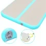 Inflatable gymnastics mat and pump 600x100x10 cm PVC green by vidaXL, Pilates and yoga mats - Ref: Foro24-91923, Price: 171,9...