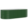 Jardinera arriate acero recubrimiento polvo verde 249x100x68 cm de vidaXL, Maceteros y jardineras - Ref: Foro24-319063, Preci...