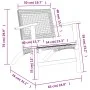 Gartenstühle 2 Stück Akazienholz und schwarzes synthetisches Rattan von vidaXL, Gartensets - Ref: Foro24-365868, Preis: 138,7...