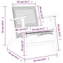 Gartenstühle 2 Stück Akazienholz und schwarzes synthetisches Rattan von vidaXL, Gartensets - Ref: Foro24-365868, Preis: 135,8...