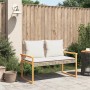 Garden bench with beige cushion mix synthetic rattan acacia by vidaXL, garden benches - Ref: Foro24-365863, Price: 102,47 €, ...