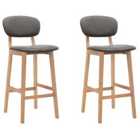 Küchenhocker 2 Einheiten hellgrauer Stoff von vidaXL, Küchenhocker - Ref: Foro24-289367, Preis: 148,02 €, Rabatt: %