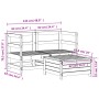 Garden sofa set 3 pieces solid Douglas fir wood by vidaXL, Garden sets - Ref: Foro24-3250754, Price: 201,54 €, Discount: %