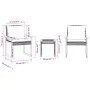 Table and chairs with cushions 3 pieces PE rattan acacia beige mix by vidaXL, Garden sets - Ref: Foro24-365861, Price: 155,86...