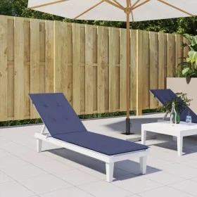 Navy blue Oxford fabric lounger cushion by vidaXL, Cushions for chairs and sofas - Ref: Foro24-378728, Price: 35,78 €, Discou...