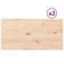 Rechteckige Tischplatte 2 Stück Kiefernholz 80x40x2,5 cm von vidaXL, Tischplatten - Ref: Foro24-847428, Preis: 48,45 €, Rabat...