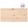 Rectangular table top 2 pcs pine wood 90x45x1.7 cm by vidaXL, Table tops - Ref: Foro24-847416, Price: 45,74 €, Discount: %