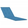 Cojín para tumbona tela azul melange (75+105)x50x3 cm de vidaXL, Cojines para sillas y sofás - Ref: Foro24-4002491, Precio: 3...