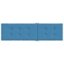 Cojín para tumbona tela azul melange (75+105)x50x3 cm de vidaXL, Cojines para sillas y sofás - Ref: Foro24-4002491, Precio: 3...