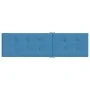Cushion for lounger blue melange fabric (75+105)x50x3 cm by vidaXL, Cushions for chairs and sofas - Ref: Foro24-4002491, Pric...